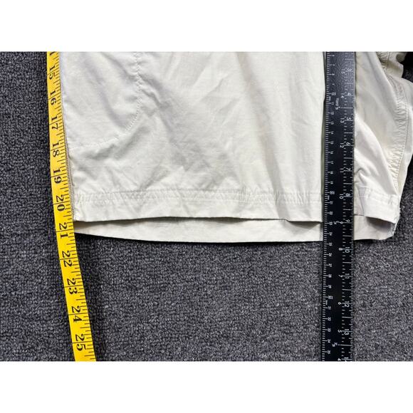 LL Bean Chino Khaki Shorts Womens Plus size 20W High Rise Nylon Blend - Picture 8 of 8